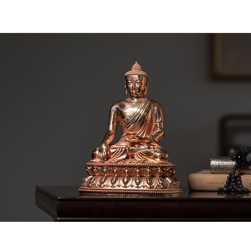 Buddha Stones Gautama Shakyamuni Boeddha beeldje, Sereniteit, koperen beeldje, woondecoratie - image 11