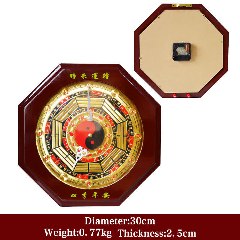 Feng Shui Bagua-kaart, energiebalanskaart, wandklok - Bagua kaart &amp; wandklok 30 cm - image 11