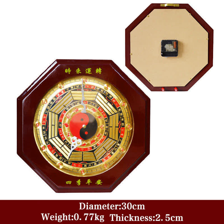 Feng Shui Bagua-kaart, energiebalanskaart, wandklok - Bagua kaart &amp; wandklok 30 cm - image 11