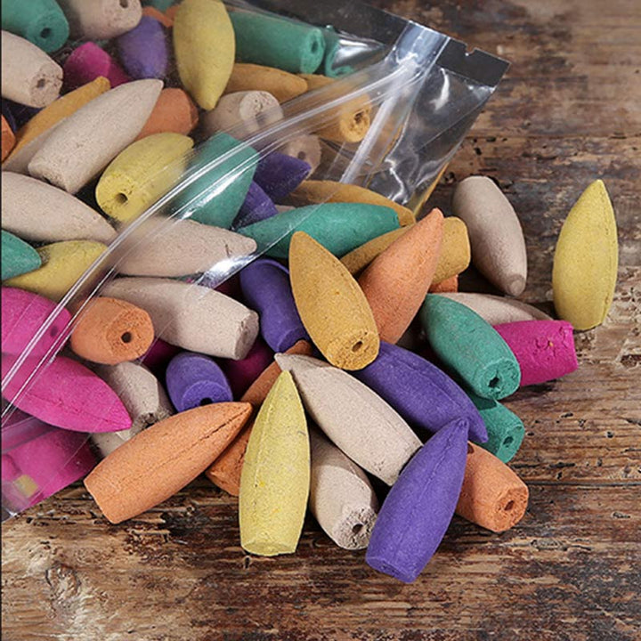 Buddha Stones Gemengde aroma backflow Wierook, verpakking van 50 kegels - image 6