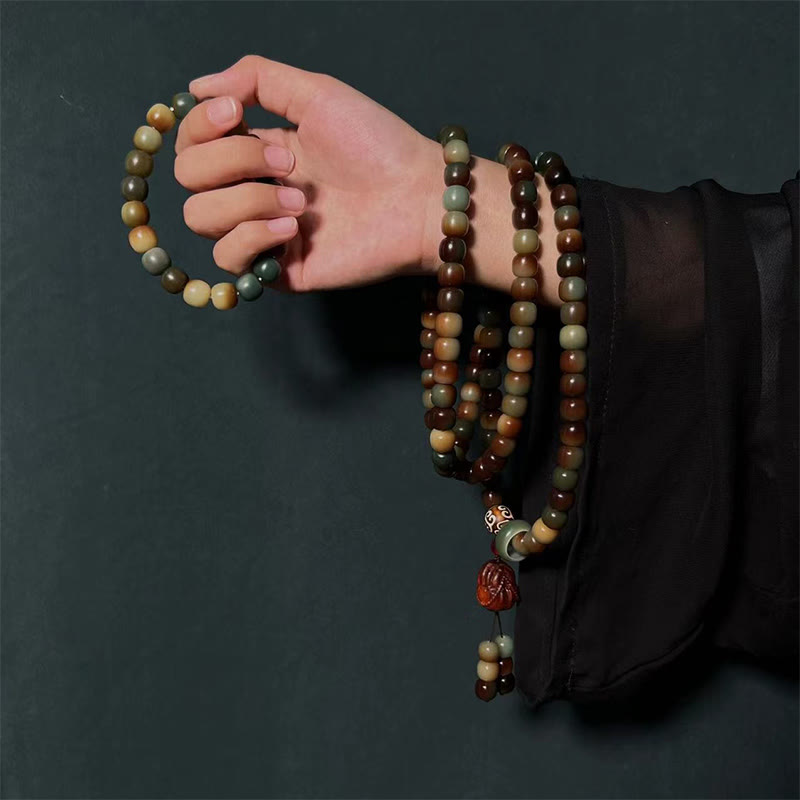 Buddha Stones 108 Mala kralen Bodhizaad Vrede Wijsheid Armband Pols Mala Zak Mala - image 1