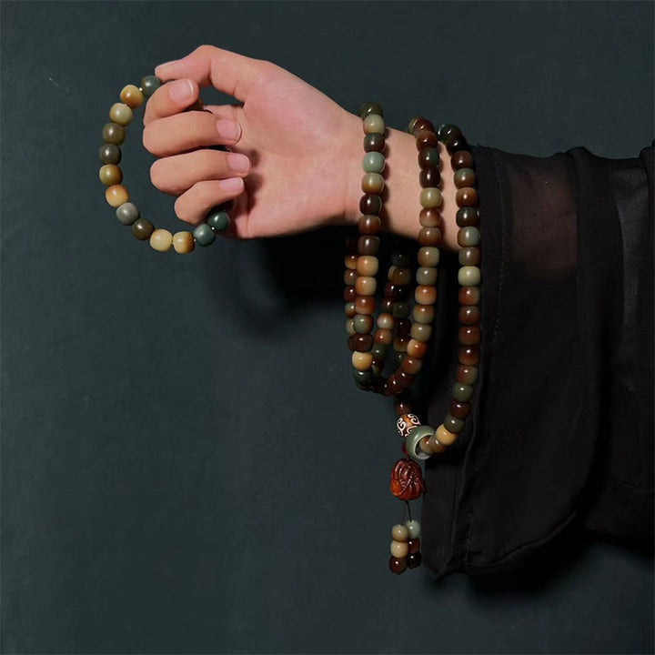 Buddha Stones 108 Mala kralen Bodhizaad Vrede Wijsheid Armband Pols Mala Zak Mala - image 1