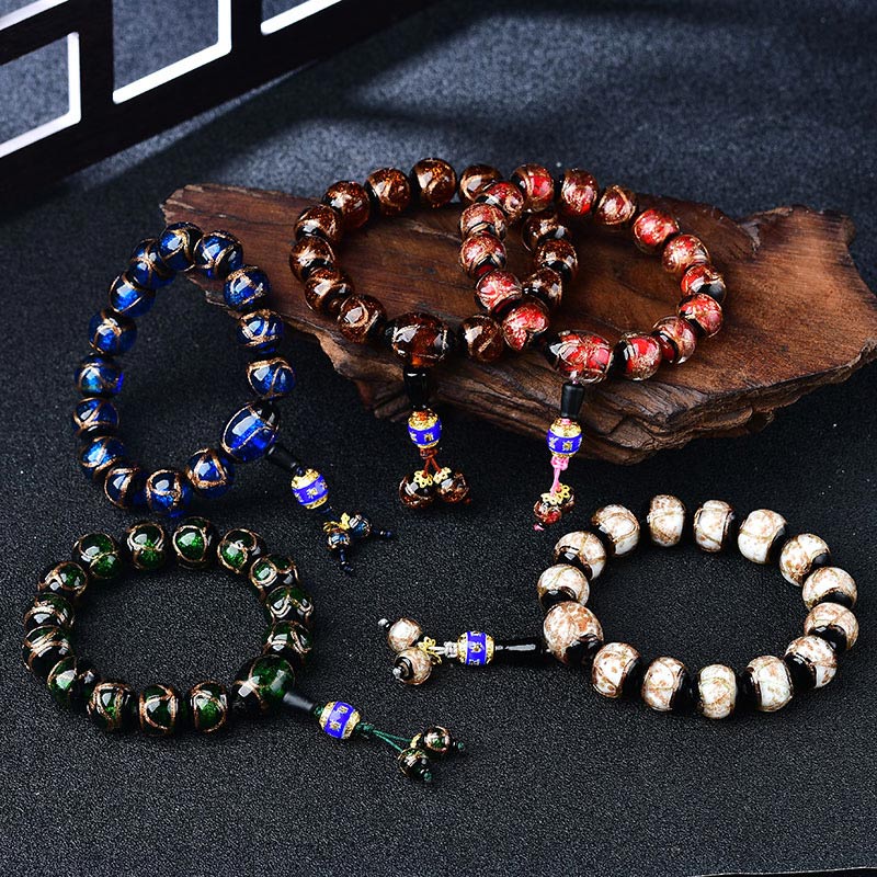 Tibetaanse Armband met drakenaderagaat voor helende doeleinden - image 3
