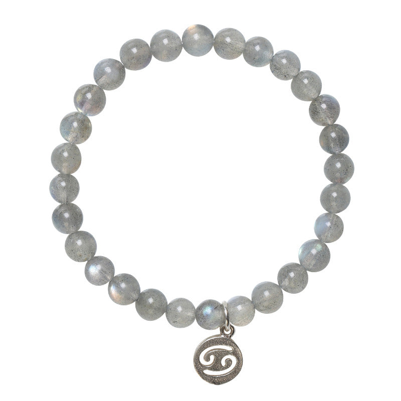 Armband met maansteen en de 12 sterrenbeelden van de dierenriem - image 11