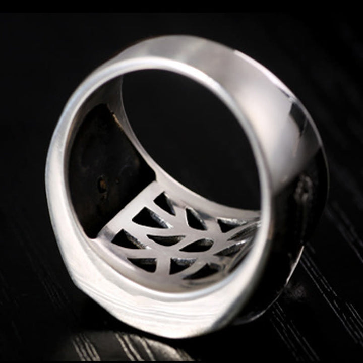 Buddha Stones Verstelbare Ring van 925 sterling zilver met gegraveerd Sanskriet-motief ter bescherming. - image 11