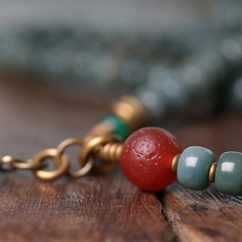 Buddha Stones 108 Mala kralen Bodhi Seed Dzi kralen Armband - image 7