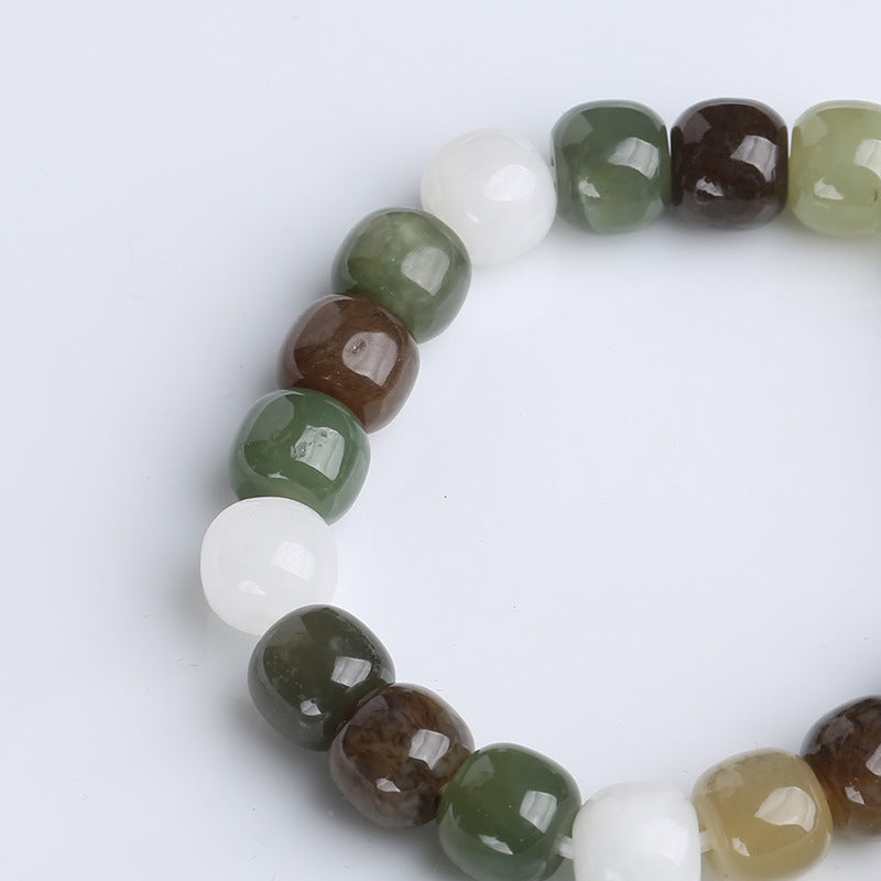 Buddha Stones Armband van jade met kleurverloop - image 10