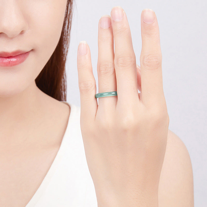 Buddha Stones Natuurlijke jade Ring voor voorspoed en bescherming. - image 4
