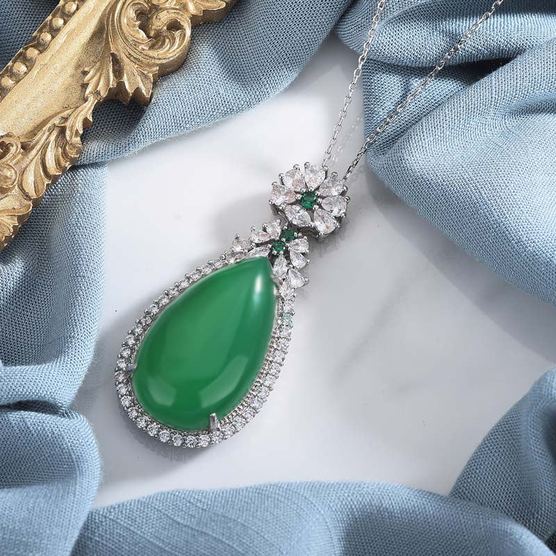Cyaan Jade Harmonie Ketting - image 3