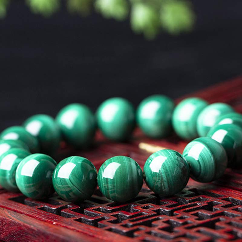 Buddha Stones Natuurlijke malachiet Armband voor rust en ontspanning - image 8