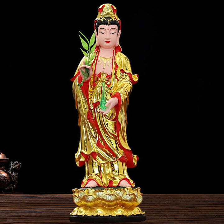Buddha Stones Chenrezig Bodhisattva Avalokitesvara beeldje Harmonie Harsbeeld Huisdecoratie - image 2