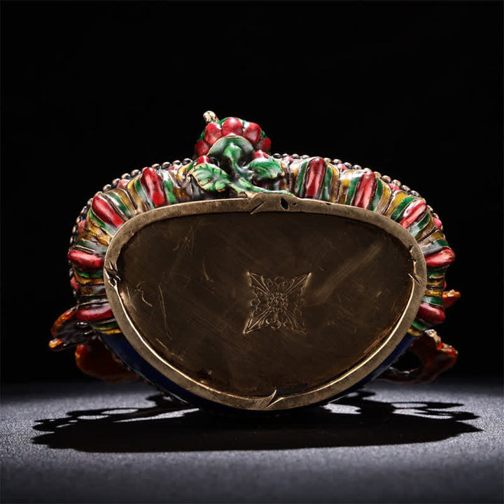 Buddha Stones Gele Jambhala Bodhisattva beeldje, Serenity koperen beeldje, woondecoratie - image 9