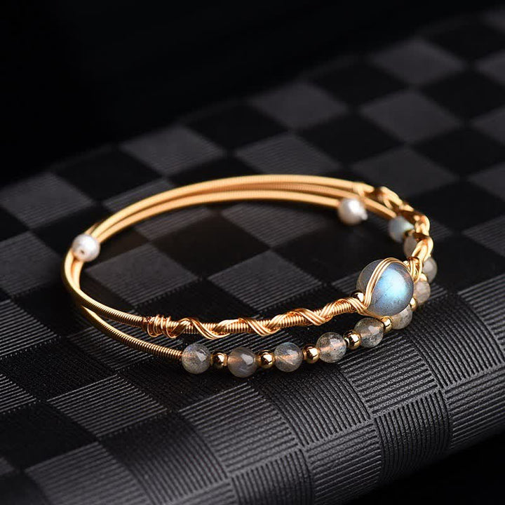Buddha Stones Maansteen helende Bangle-armband - image 0
