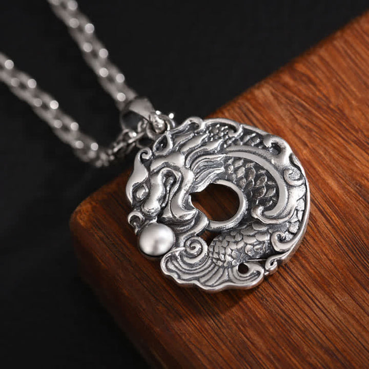 Buddha Stones Koi Vis Draak Vrede Gesp Rijkdom Ketting - image 5