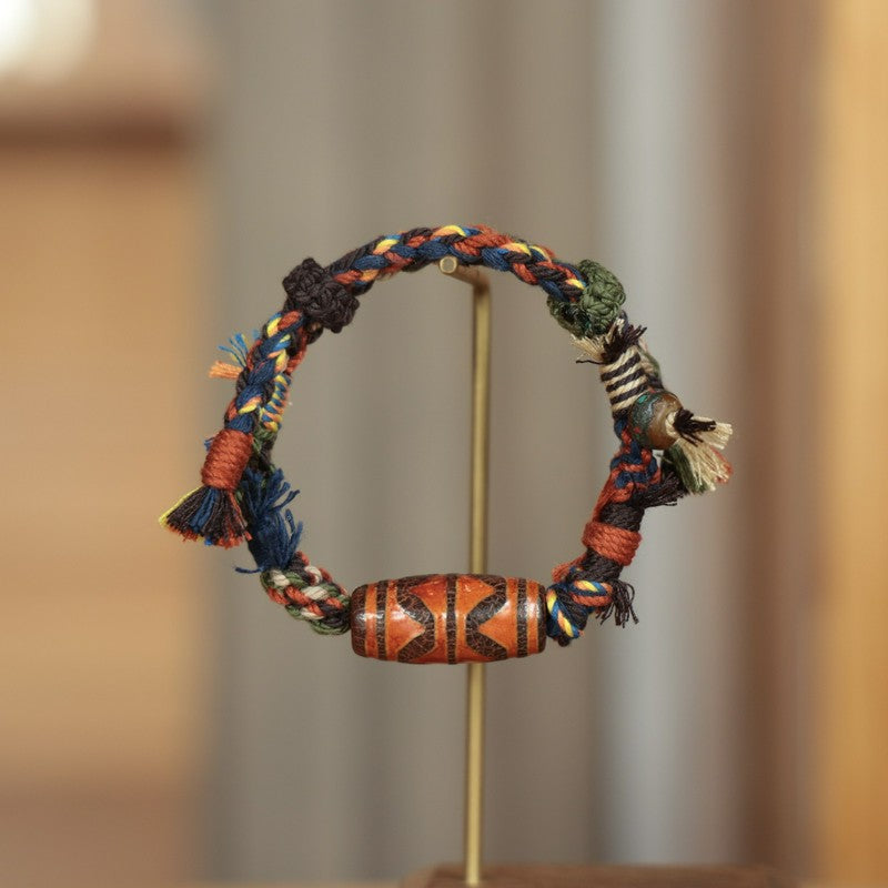 Buddha Stones Vintage Tibetaanse Dzi kralen Armband - image 2