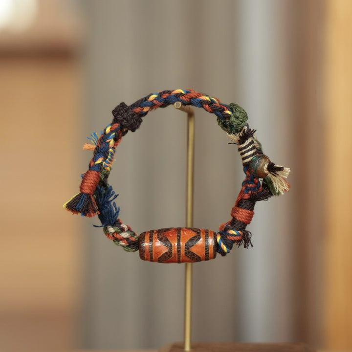 Buddha Stones Vintage Tibetaanse Dzi kralen Armband - image 2