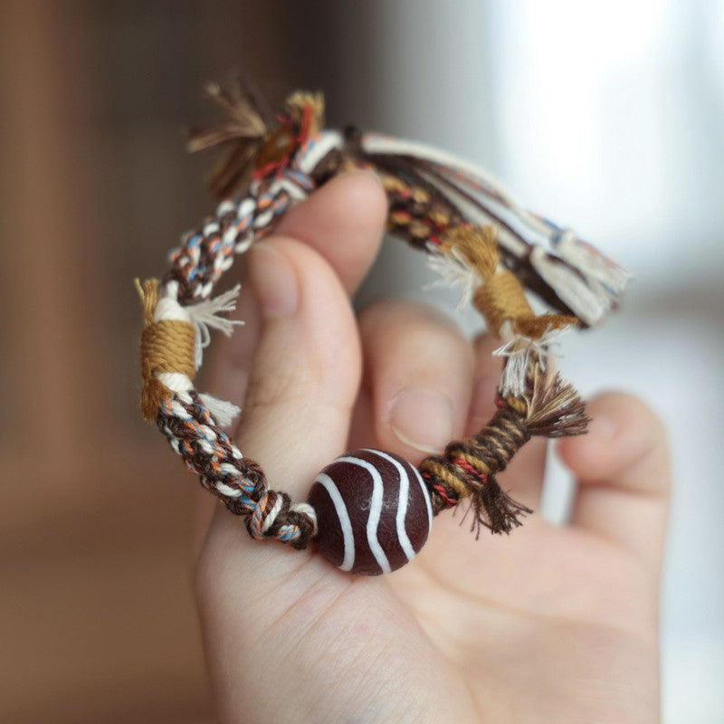 Buddha Stones Vintage Tibetaanse Dzi kralen Armband - image 4