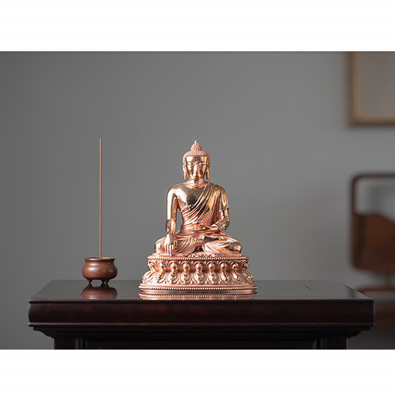 Buddha Stones Gautama Shakyamuni Boeddha beeldje, Sereniteit, koperen beeldje, woondecoratie - image 10