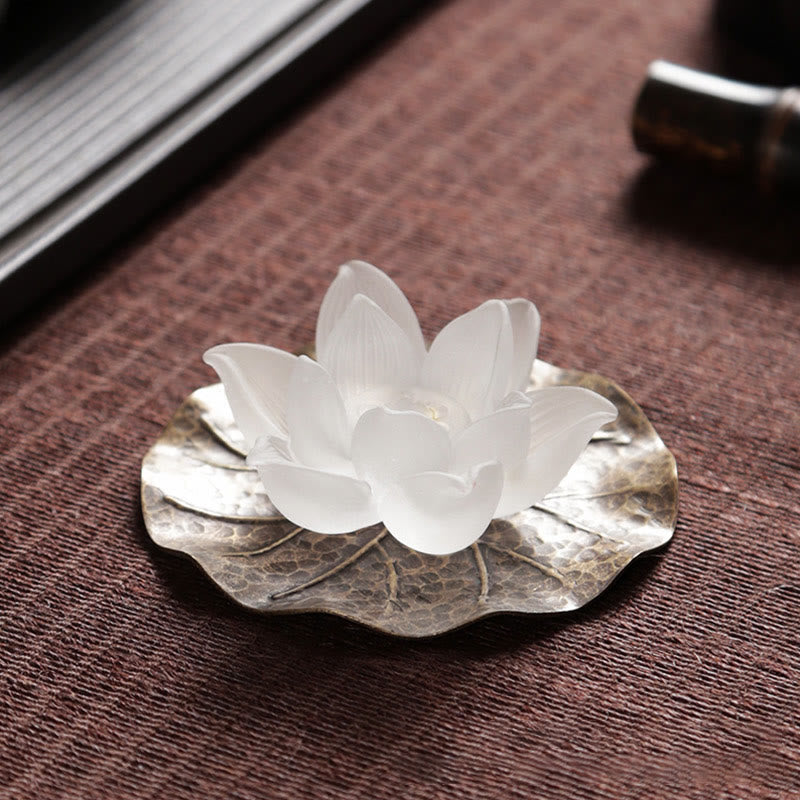 Buddha Stones Mini Lotus Liuli Kristal Genezing Meditatie Wierook - image 2