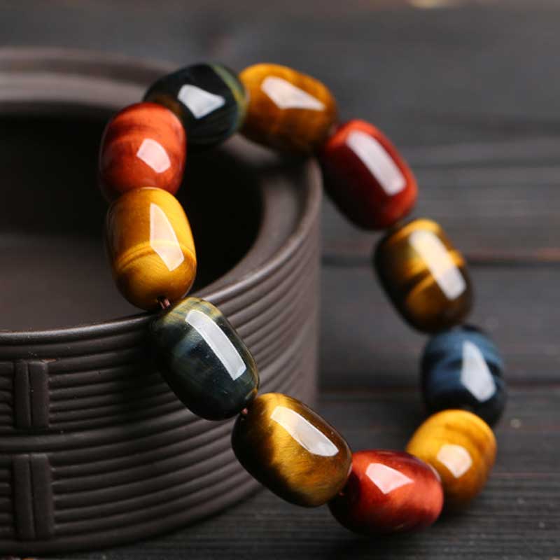 Buddha Stones Natuurlijke tijgeroog helende beschermende Armband - image 1