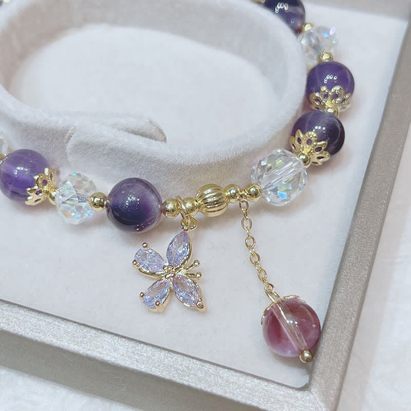 Buddha Stones Spirituele Armband van natuurlijk amethistkristal - image 5
