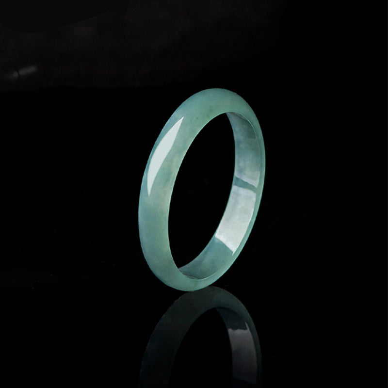 Buddha Stones Natuurlijke jade Ring voor voorspoed en bescherming. - 20mm - image 0