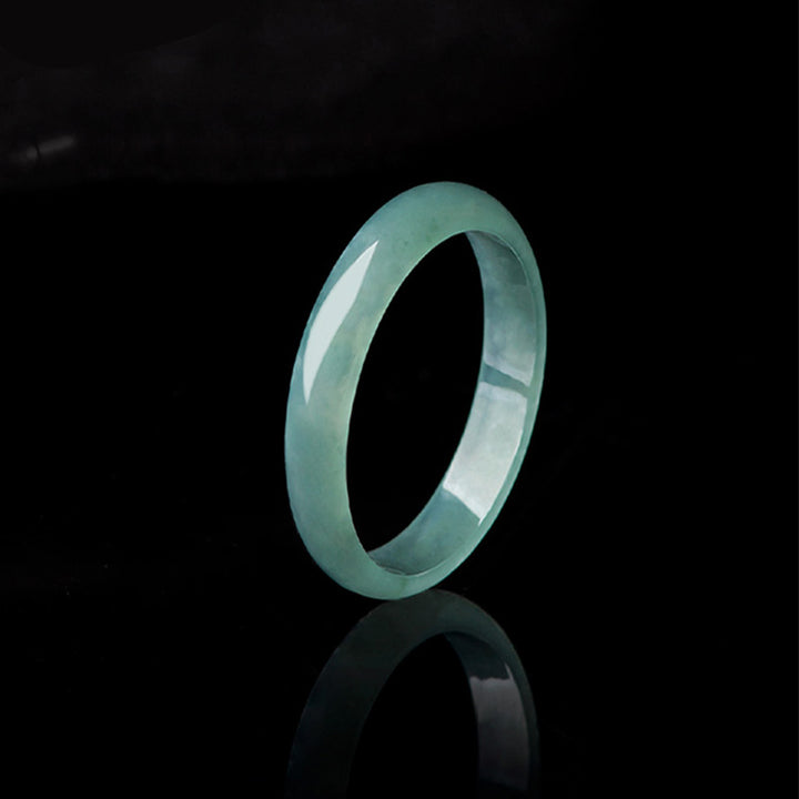 Buddha Stones Natuurlijke jade Ring voor voorspoed en bescherming. - 20mm - image 0