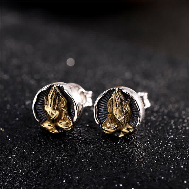 Buddha Stones Namaste Equality Oorbellen van 925 sterling zilver - image 9
