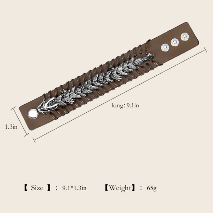 Buddha Stones Beschermende Armband van drakenleer - image 12