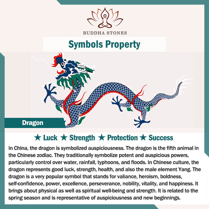 Buddha Stones Handgemaakte amulet met draak en slang als Armband. - image 7