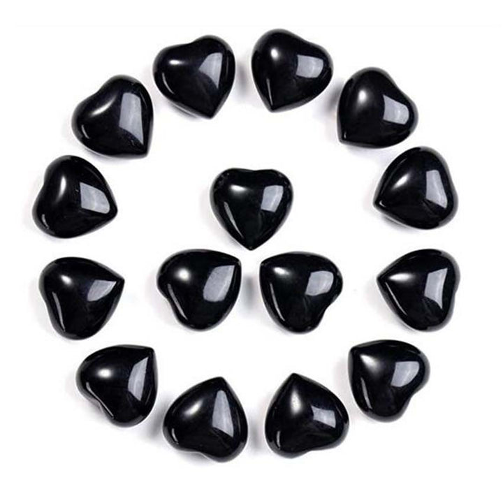 Natuurlijke amethist tijgeroogsteen liefdesdecoratie - Zwarte onyx*15 stuks - image 14