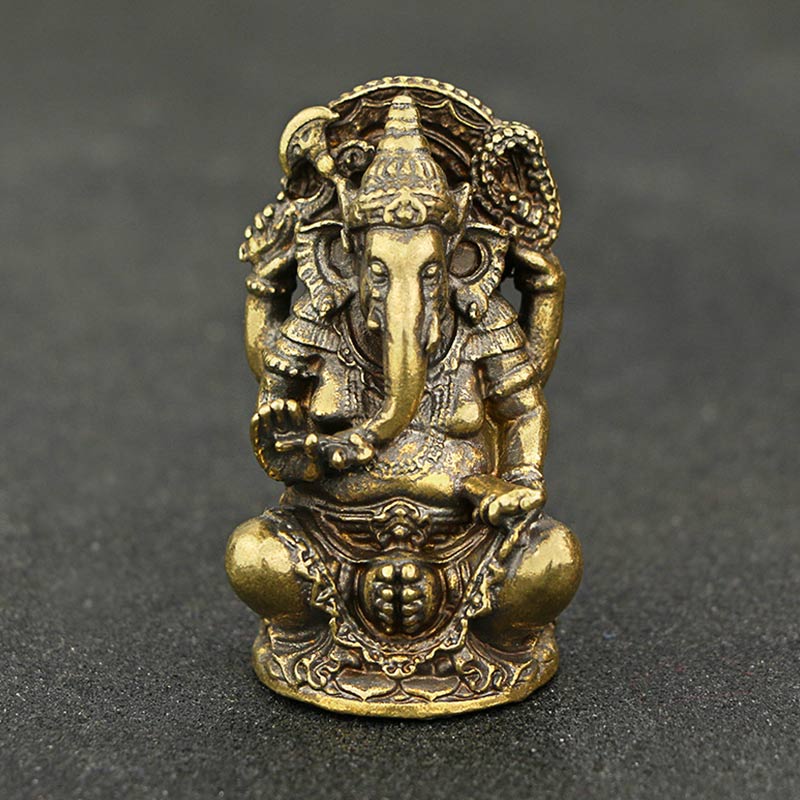 Buddha Stones Ganesh Ganpati Olifantenbeeld Rijkdom Huisdecoratie - image 1