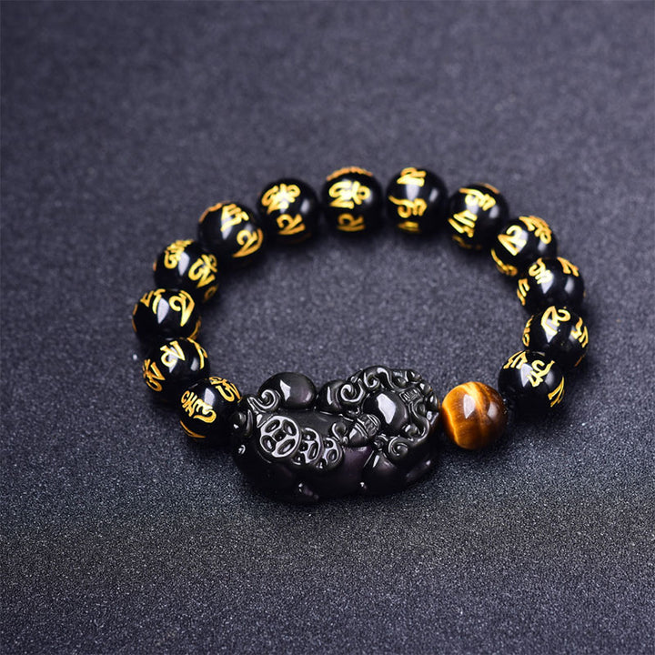 Feng Shui PiXiu Obsidiaan Rijkdom Armband - image 0