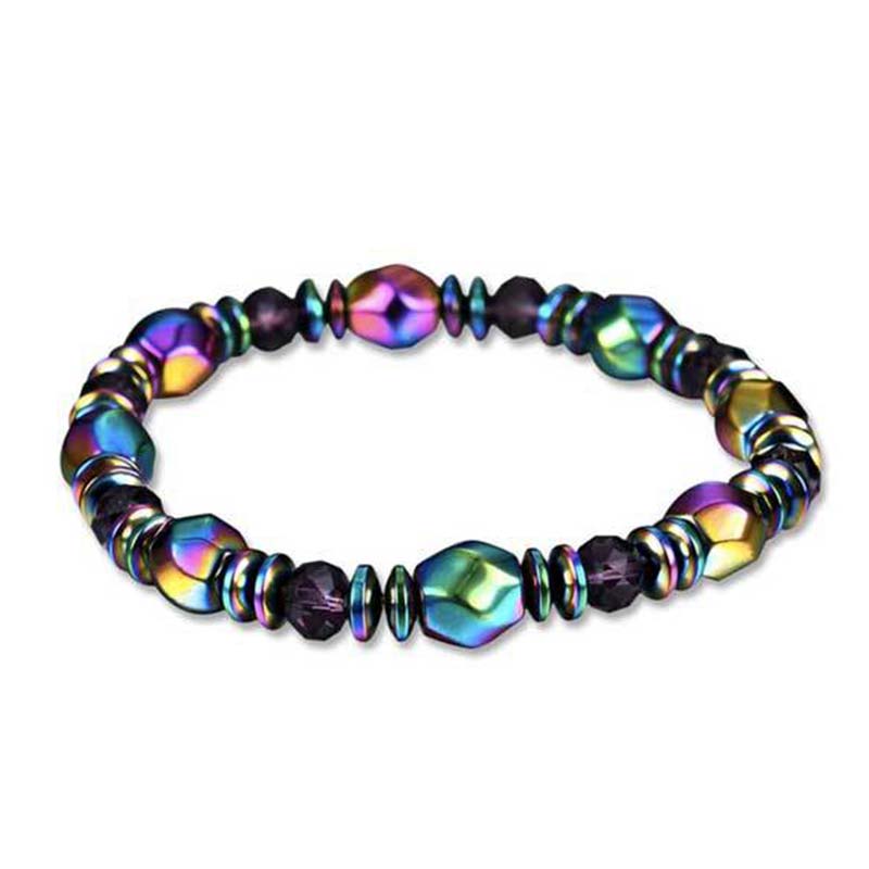 Buddha Stones Regenboog Hematiet Wellness Armband - image 3