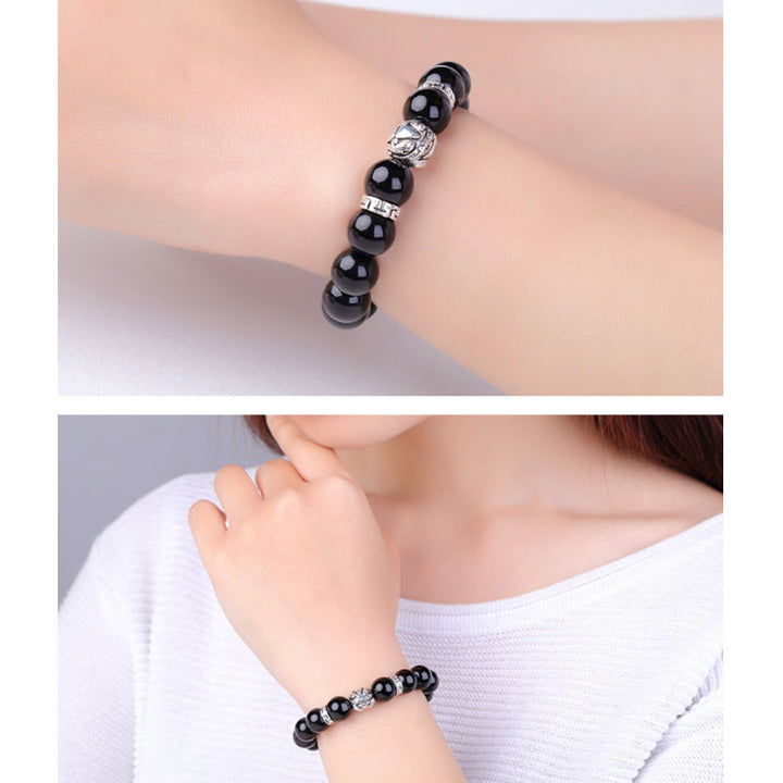 Feng Shui Armband van natuurlijke regenboogobsidiaan PiXiu - image 5