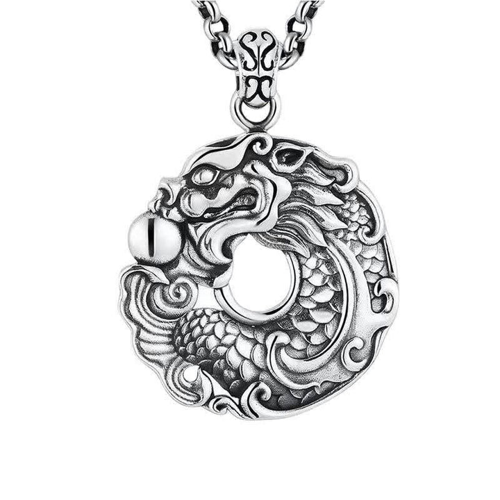 Buddha Stones Koi Vis Draak Vrede Gesp Rijkdom Ketting - Koi-vis draak - image 0