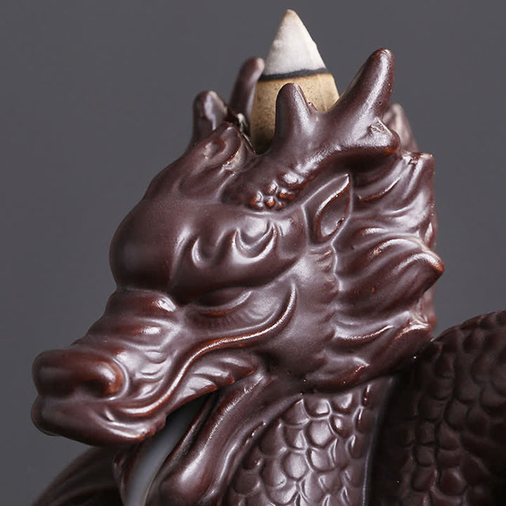 Keramische Wierook met drakenpatroon voor succes - image 7