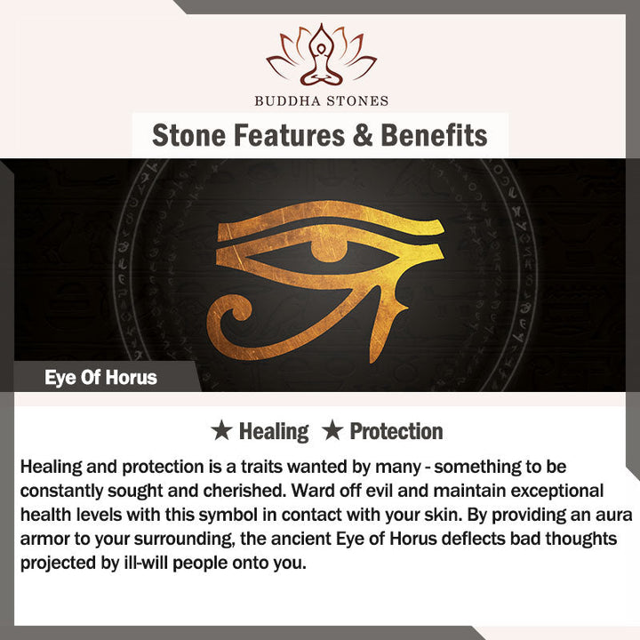 Buddha Stones Verstelbare Ring met Oog van Horus Kristal ter Bescherming - image 12