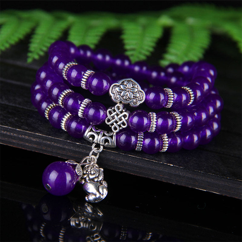 Buddha Stones De Amethist PiXiu Wealth Armband - image 1