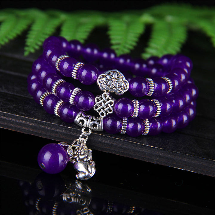 Buddha Stones De Amethist PiXiu Wealth Armband - image 1