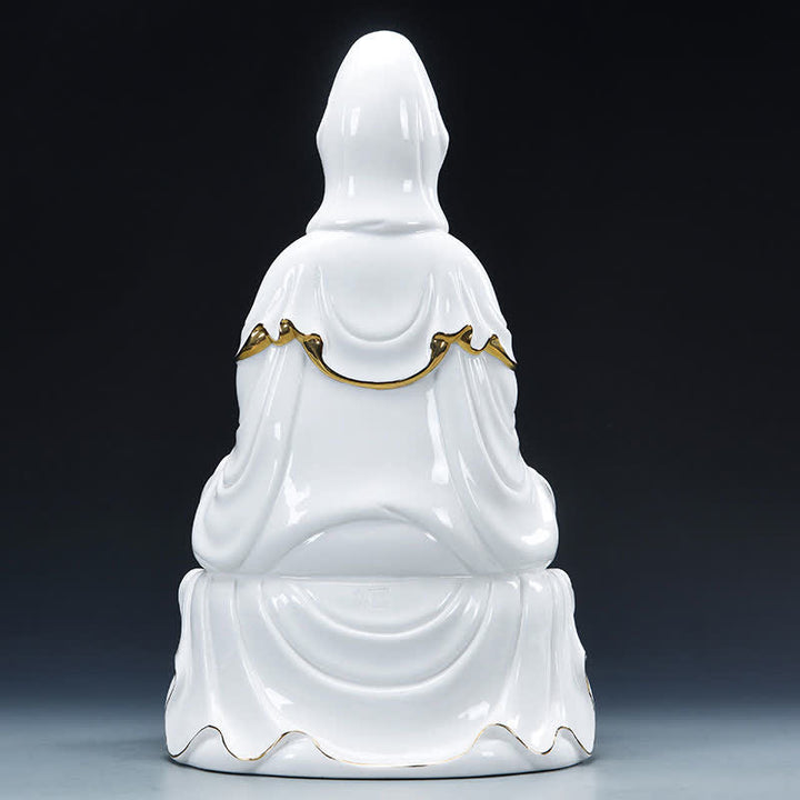 Buddha Stones Chenrezig Bodhisattva Avalokitesvara Succes Keramisch Beeld Huisdecoratie - image 6