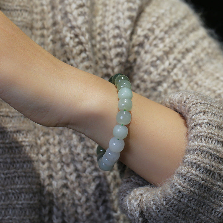 Buddha Stones Armband van jade met kleurverloop - image 3