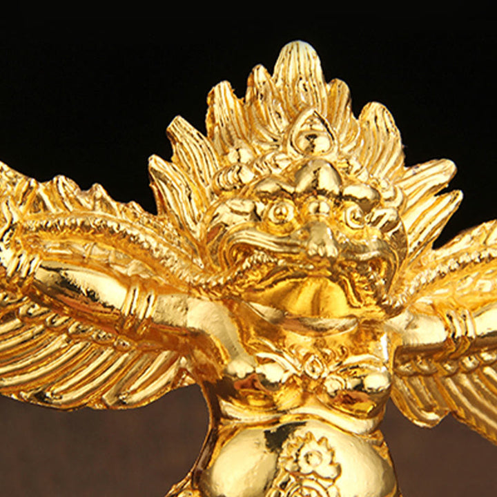 Buddha Stones Tibetaans gouden Garuda vogel legering bescherming huisdecoratie - image 11