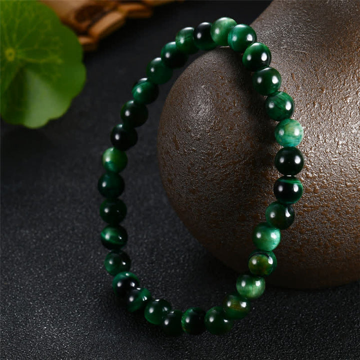 Buddha Stones Natuurlijke groene tijgeroog Armband - image 5