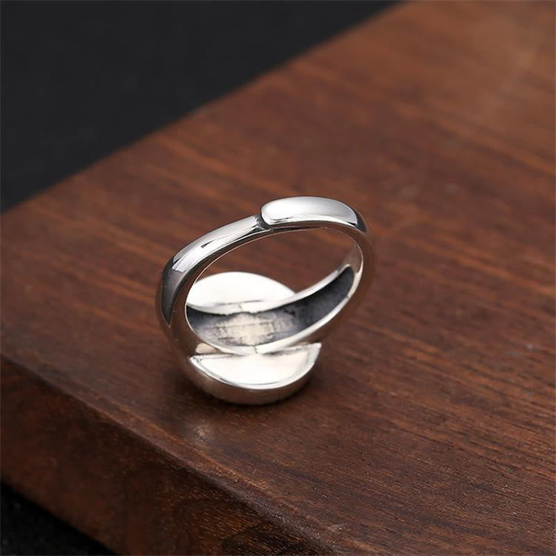 Buddha Stones Tibetaanse Om Mani Padme Hum Peace draaibare Ring - image 6