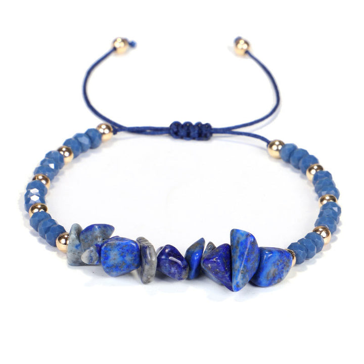 Buddha Stones Amethist Zuiverende Gebreide Armband - Lazuriet - image 11