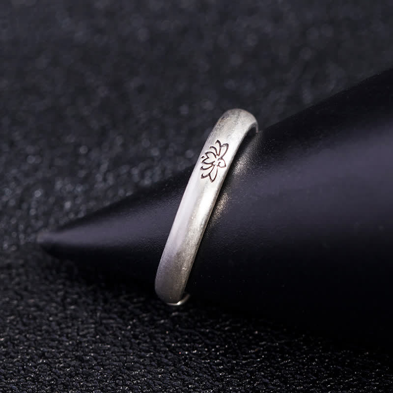 Buddha Stones Lotusbloem Ring van 925 sterling zilver - image 6
