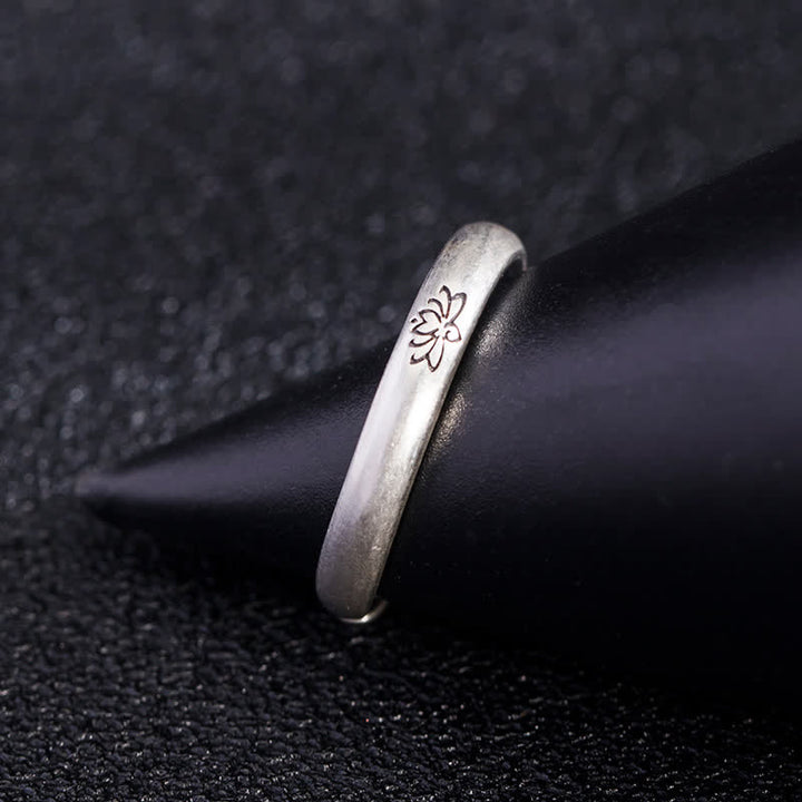 Buddha Stones Lotusbloem Ring van 925 sterling zilver - image 6