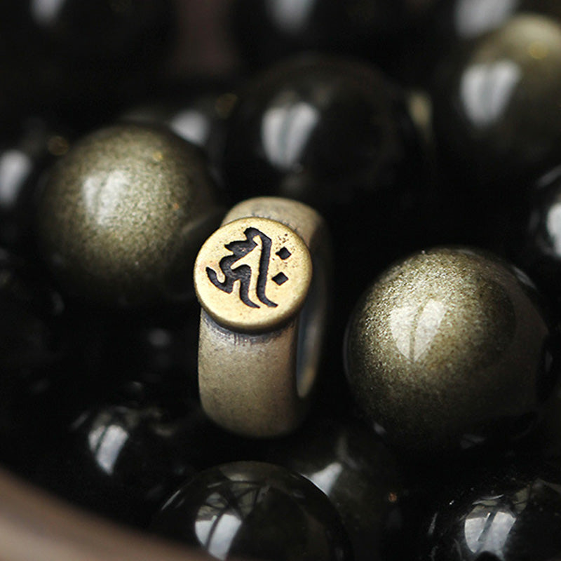 Buddha Stones Chinese dierenriem geboorte Boeddha Obsidiaan Armband - image 14