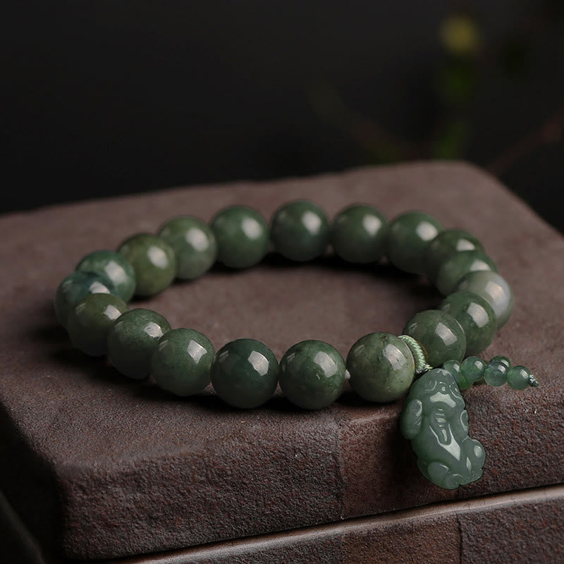 Tibetaanse jade PiXiu Armband - Jade - image 0